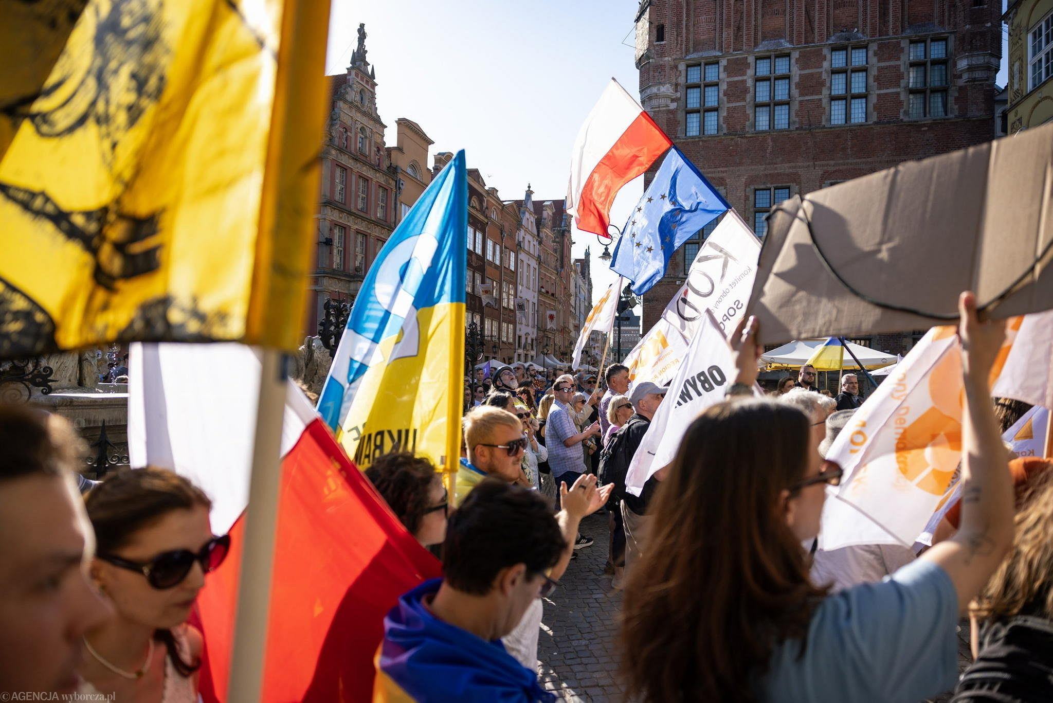 Акція у Гданську. Фото: Мартина Нієчко / Agencja Wyborcza.pl